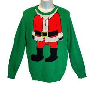 No Label Light Up Santa Suit Yourself Ugly Holiday Sweater Size Medium